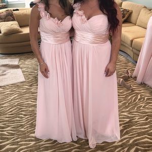 Pink bridesmaid dress